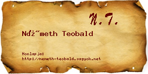Németh Teobald névjegykártya
